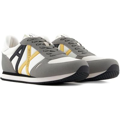 Armani Exchange XUX017XCC68U659 Grey Logo Trainers - Running Shoes Armani Exchange XUX017XCC68U659 Grey Logo Trainers - Running Shoes