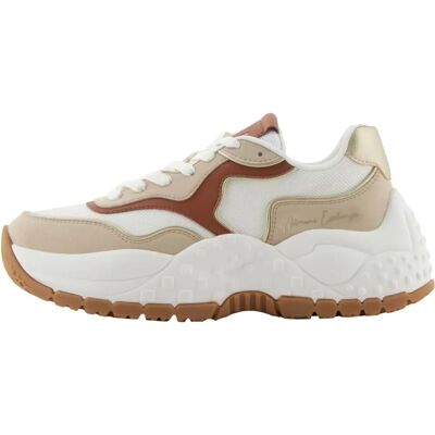 Armani Exchange XDX194XV943U625 Białe, beżowe buty treningowe - Buty treningowe Armani Exchange XDX194XV943U625 Białe, beżowe buty treningowe - Buty treningowe