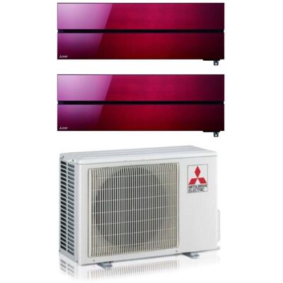 Mitsubishi Electric - Kompakter roternde Ruby Red Dual Split Inverter-Klimaanlage Mitsubishi Electric - Kompakter roternde Ruby Red Dual Split Inverter-Klimaanlage