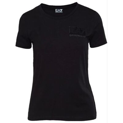 Camiseta EA7 Armani Mujer Manga Corta Negra Camiseta EA7 Armani Mujer Manga Corta Negra