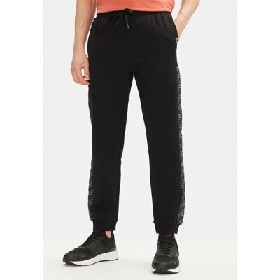 Pantalón de chándal Logo Series en mezcla de algodón negro - Casual Pantalón de chándal Logo Series en mezcla de algodón negro - Casual
