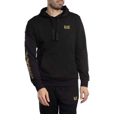 Moletom de algodão EA7 - Preto - Manga longa - Casual Moletom de algodão EA7 - Preto - Manga longa - Casual