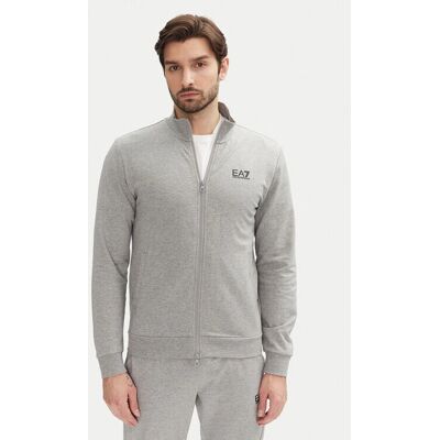 EA7 Katoenen Sweatshirt - Casual Sport - Grijs EA7 Katoenen Sweatshirt - Casual Sport - Grijs