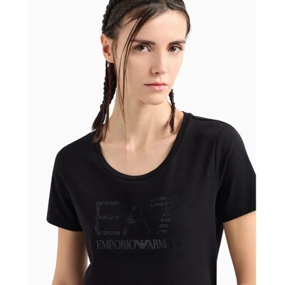 EA7 Emporio Armani Train Logo Series W Tee Ss Schwarz M - T-Shirt EA7 Emporio Armani Train Logo Series W Tee Ss Schwarz M - T-Shirt