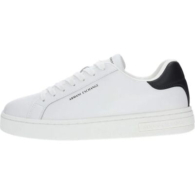 Baskets en Cuir Blanc Armani Exchange - Casual - Publicité Baskets en Cuir Blanc Armani Exchange - Casual - Publicité