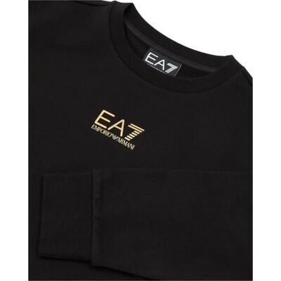 EA7 Meninos Moletom de Algodão com Gola Redonda - Casual Esportivo Multisport EA7 Meninos Moletom de Algodão com Gola Redonda - Casual Esportivo Multisport