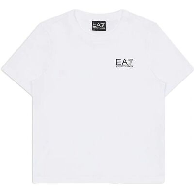Emporio Armani EA7 AIGUE Hvit Barne T-skjorte 4-14 år Emporio Armani EA7 AIGUE Hvit Barne T-skjorte 4-14 år