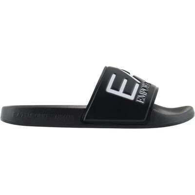 EA7 Emporio Armani Black/White Slides - Slide Sandal for Men EA7 Emporio Armani Black/White Slides - Slide Sandal for Men