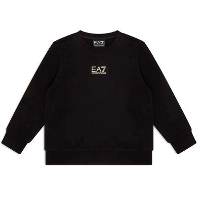 EA7 Modelo 7B000025_AF10380 Sudadera de Cuello Redondo de Algodón - Sudadera EA7 Modelo 7B000025_AF10380 Sudadera de Cuello Redondo de Algodón - Sudadera