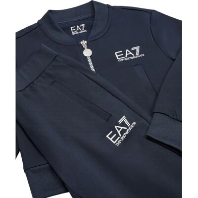 Conjunto de treino EA7 menina Azul - Esporte Conjunto de treino EA7 menina Azul - Esporte
