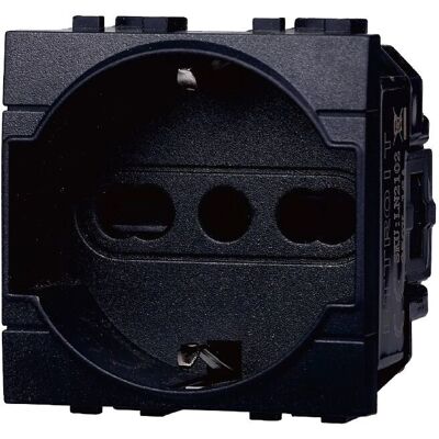 Ettroit Zwarte Bticino Living Serie Stopcontact - Stopcontact Ettroit Zwarte Bticino Living Serie Stopcontact - Stopcontact