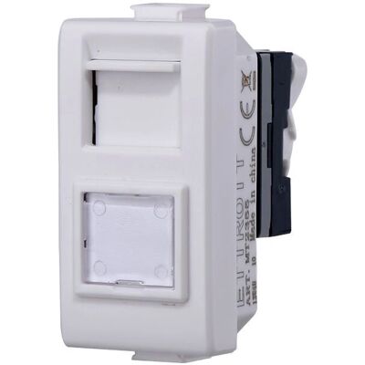ETTROIT - Modulo Ethernet CAT6 RJ45 Serie Solar - Compatibile con BTicino Matix ETTROIT - Modulo Ethernet CAT6 RJ45 Serie Solar - Compatibile con BTicino Matix