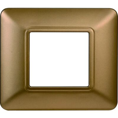 ETTROIT - Placca interruttore 2-6 moduli compatibile con Bticino Matix - Oro ETTROIT - Placca interruttore 2-6 moduli compatibile con Bticino Matix - Oro