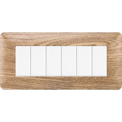 ETTROIT - Solar 6-mod - helles Holz - 6 Module - Faceplate ETTROIT - Solar 6-mod - helles Holz - 6 Module - Faceplate
