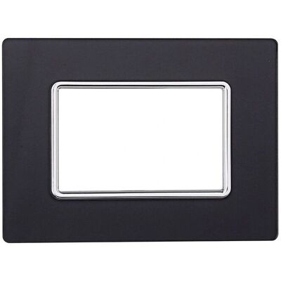 ETTROIT Placca Serie Solar Bronzo 3 Moduli - Placca Interruttore ETTROIT Placca Serie Solar Bronzo 3 Moduli - Placca Interruttore