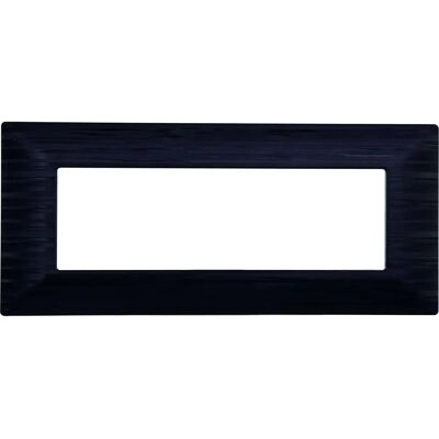 ETTROIT MT85614 - Placca interruttore - 6 moduli - Nero satinato - Compatibile con Bticino Matix ETTROIT MT85614 - Placca interruttore - 6 moduli - Nero satinato - Compatibile con Bticino Matix