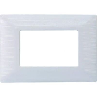 ETTROIT - Schalterplatte - 3 Module - Satin Weiß - Für BTicino Matix ETTROIT - Schalterplatte - 3 Module - Satin Weiß - Für BTicino Matix