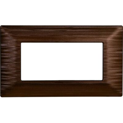 ETTROIT - Placca serie Solar, 4 moduli, plastica satinata, bronzo - Placca interruttore ETTROIT - Placca serie Solar, 4 moduli, plastica satinata, bronzo - Placca interruttore