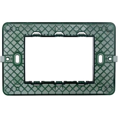 Supporto Ettroit per placca 3 moduli - Support for switch plate Supporto Ettroit per placca 3 moduli - Support for switch plate