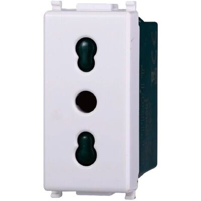 ETTROIT Vimar Plana Presa bipasso - Bianco - 16A ETTROIT Vimar Plana Presa bipasso - Bianco - 16A