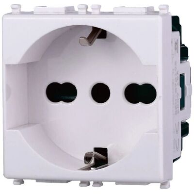 ETTROIT EV2102 Presa Bianca - Power Outlet ETTROIT EV2102 Presa Bianca - Power Outlet
