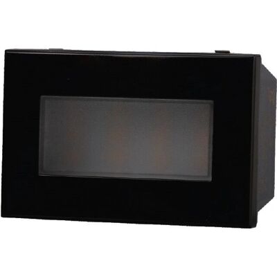 Luce da Parete LED Ettroit - 3 Moduli Bianco Caldo 3000K - Compatibile Bticino Axolute Luce da Parete LED Ettroit - 3 Moduli Bianco Caldo 3000K - Compatibile Bticino Axolute