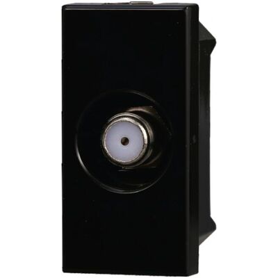 ETTROIT - Satellitdose Modul - Schwarz - Kompatibel mit BTicino Axolute ETTROIT - Satellitdose Modul - Schwarz - Kompatibel mit BTicino Axolute