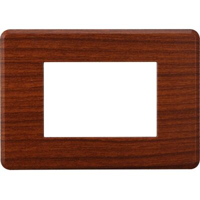 ETTROIT - Modello AN87303 - Placca Slim 3 Moduli - Radica - Serie Moon ETTROIT - Modello AN87303 - Placca Slim 3 Moduli - Radica - Serie Moon