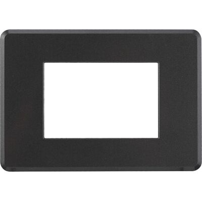 ETTROIT AN87307 Placca Slim Acciaio Scuro 3P - Placca Switch ETTROIT AN87307 Placca Slim Acciaio Scuro 3P - Placca Switch