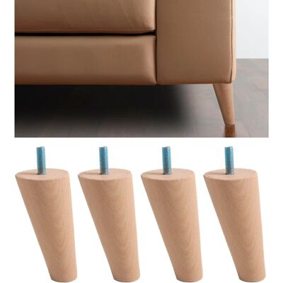 Pieds en Bois IPEA pour Meubles et Canapés - Hauteur 12cm - Compatible IKEA - Publicité Pieds en Bois IPEA pour Meubles et Canapés - Hauteur 12cm - Compatible IKEA - Publicité