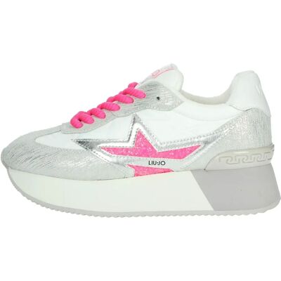 Liu Jo BA4083PX480S3209 Δερμάτινα sneakers Dreamy 03 Λευκό Ασημί - Casual Liu Jo BA4083PX480S3209 Δερμάτινα sneakers Dreamy 03 Λευκό Ασημί - Casual