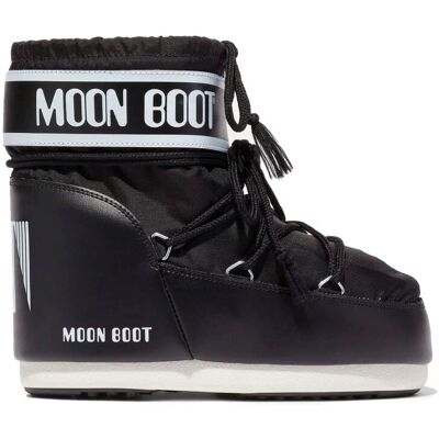 Moon Boot Czarny Icon Low Nylon Botki - Casual Śnieg Moon Boot Czarny Icon Low Nylon Botki - Casual Śnieg
