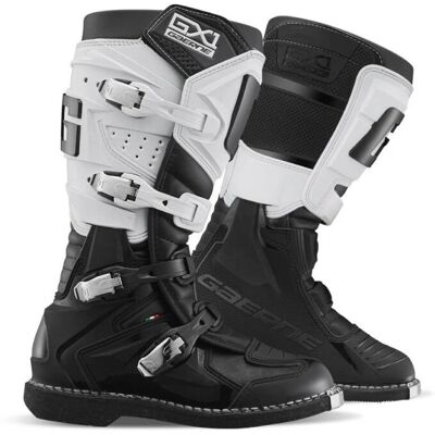 Botas de motocross Gaerne GX-1 Goodyear - Negro Blanco - Talla 41 Botas de motocross Gaerne GX-1 Goodyear - Negro Blanco - Talla 41
