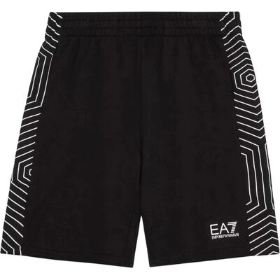 EA7 Bermuda - Cotone, Casual, Nero - Bermudas EA7 Bermuda - Cotone, Casual, Nero - Bermudas