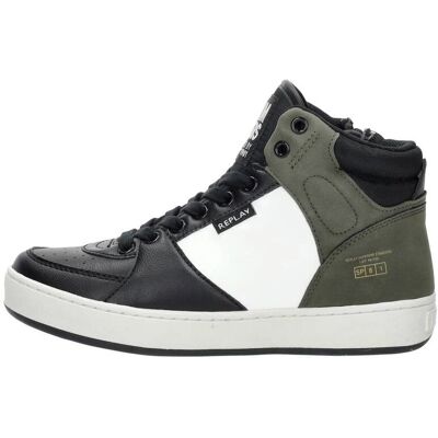 Replay JZ190042S Kindersportschoenen - Groen/Zwart Replay JZ190042S Kindersportschoenen - Groen/Zwart