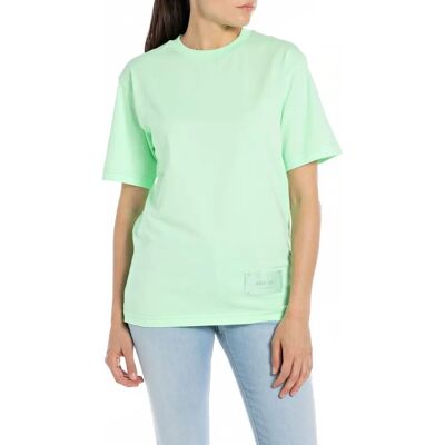 Replay W3698n.000.23608p T-shirt à Manches Courtes Vert XL Femme - T-shirt Replay W3698n.000.23608p T-shirt à Manches Courtes Vert XL Femme - T-shirt