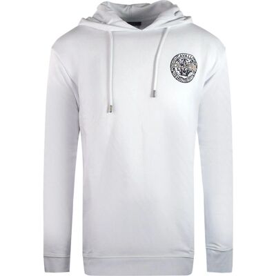 Cavalli Class White Hoodie - Large Circle Design - Hoodie Cavalli Class White Hoodie - Large Circle Design - Hoodie
