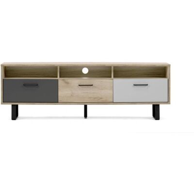 Webmarketpoint Orlando 5 Mobile TV - Rovere e grigio - 160cm Webmarketpoint Orlando 5 Mobile TV - Rovere e grigio - 160cm