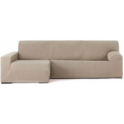 WEBMARKETPOINT Funda de sofá elástica beige - Península izquierda - 250/310cm WEBMARKETPOINT Funda de sofá elástica beige - Península izquierda - 250/310cm