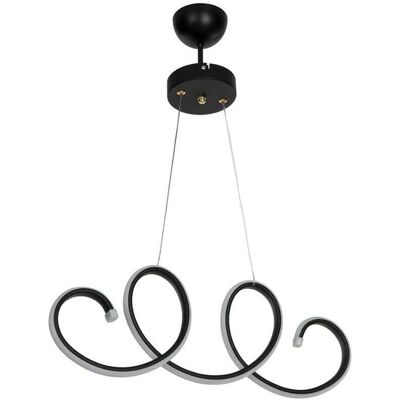 Iperbriko Iperbriko Luz Colgante Espiral LED Negra - Iluminación Iperbriko Iperbriko Luz Colgante Espiral LED Negra - Iluminación
