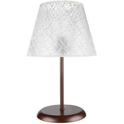 IPERBRIKO Elva Lámpara de mesa - Metal, Pantalla de tela bordada IPERBRIKO Elva Lámpara de mesa - Metal, Pantalla de tela bordada