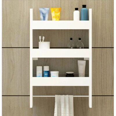 IPERBRIKO - Alisa - Blanco - 3 estantes - Estantería de pared IPERBRIKO - Alisa - Blanco - 3 estantes - Estantería de pared