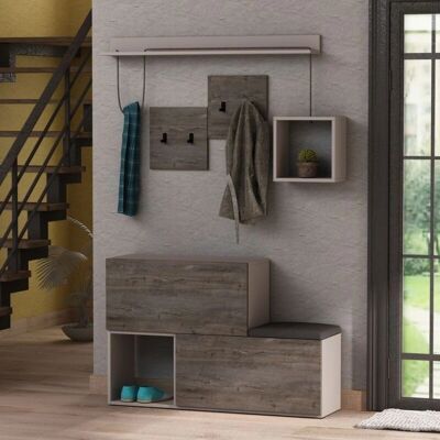 Webmarketpoint - Holdon - café gris - shoe cabinet Webmarketpoint - Holdon - café gris - shoe cabinet