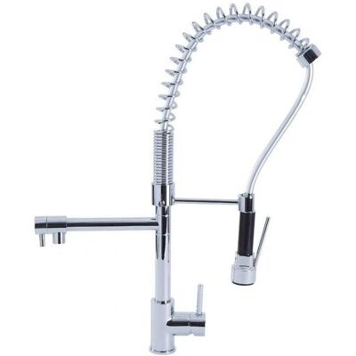IPERBRIKO - Grifo de cocina con ducha de mano - Cromado IPERBRIKO - Grifo de cocina con ducha de mano - Cromado
