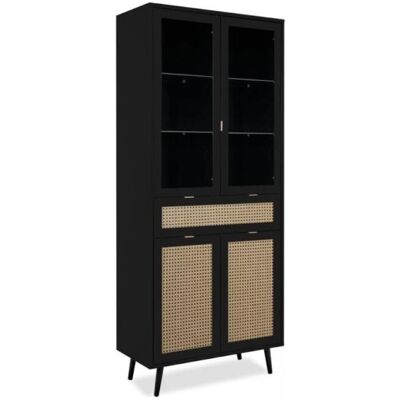 Webmarketpoint - Vienna52A - negro - Display cabinet Webmarketpoint - Vienna52A - negro - Display cabinet