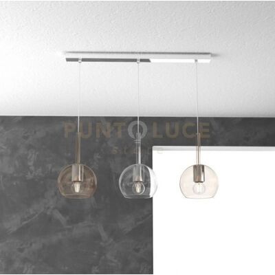 TOP-LIGHT - Future - amber - chrome - Chandelier TOP-LIGHT - Future - amber - chrome - Chandelier