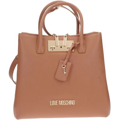Sac à main en cuir camel Love Moschino - Sac Sac à main en cuir camel Love Moschino - Sac