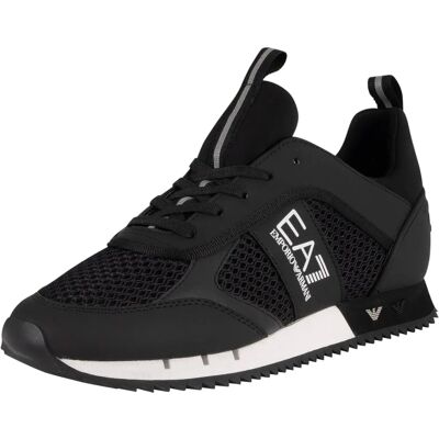 EA7 Emporio Armani Black Trainers - Casual Sports Shoes EA7 Emporio Armani Black Trainers - Casual Sports Shoes