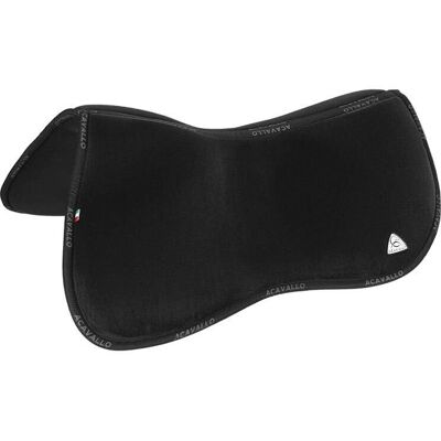 Acavallo Schwarz Memory Foam Halfpad et Riser arrière - Sangle - Publicité Acavallo Schwarz Memory Foam Halfpad et Riser arrière - Sangle - Publicité