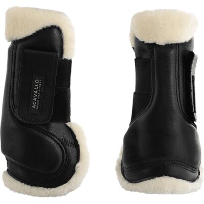 Jambières pour tendons Acavallo noires - Protection pour chevaux - Publicité Jambières pour tendons Acavallo noires - Protection pour chevaux - Publicité